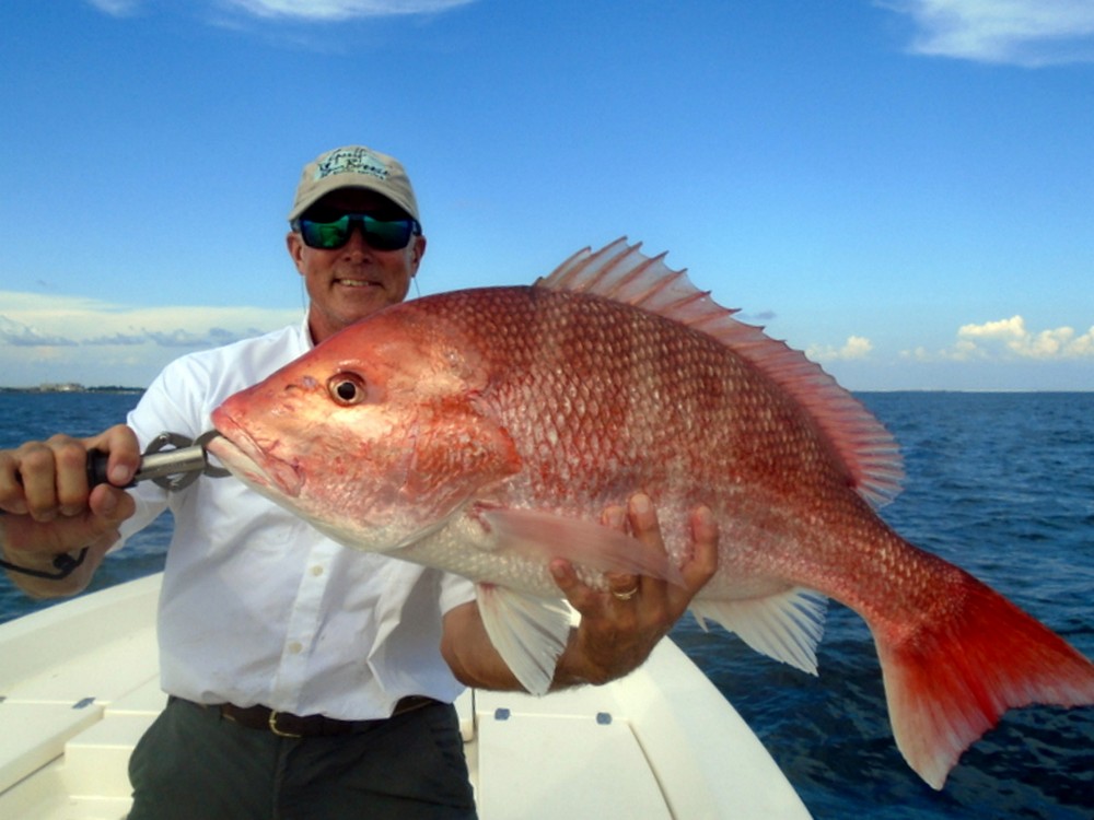 Capt Dave with Red Snapper Pensacola Fishing